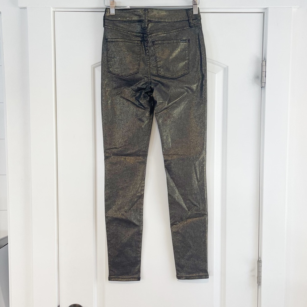 White House Black Market Mid-Rise Metallic Skinny Jean - 00 - Picture 7 of 7
